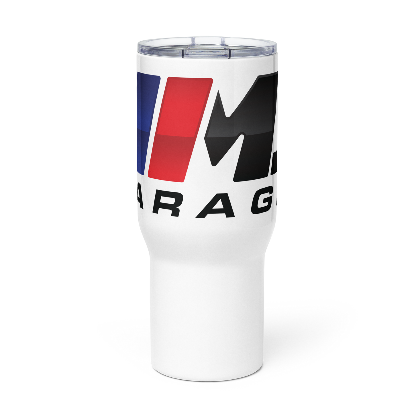 Travel mug with a handle