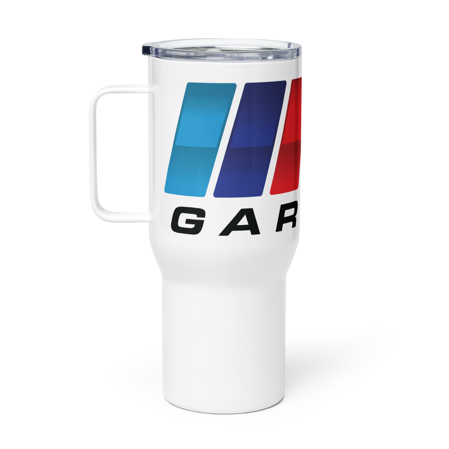 Travel mug with a handle
