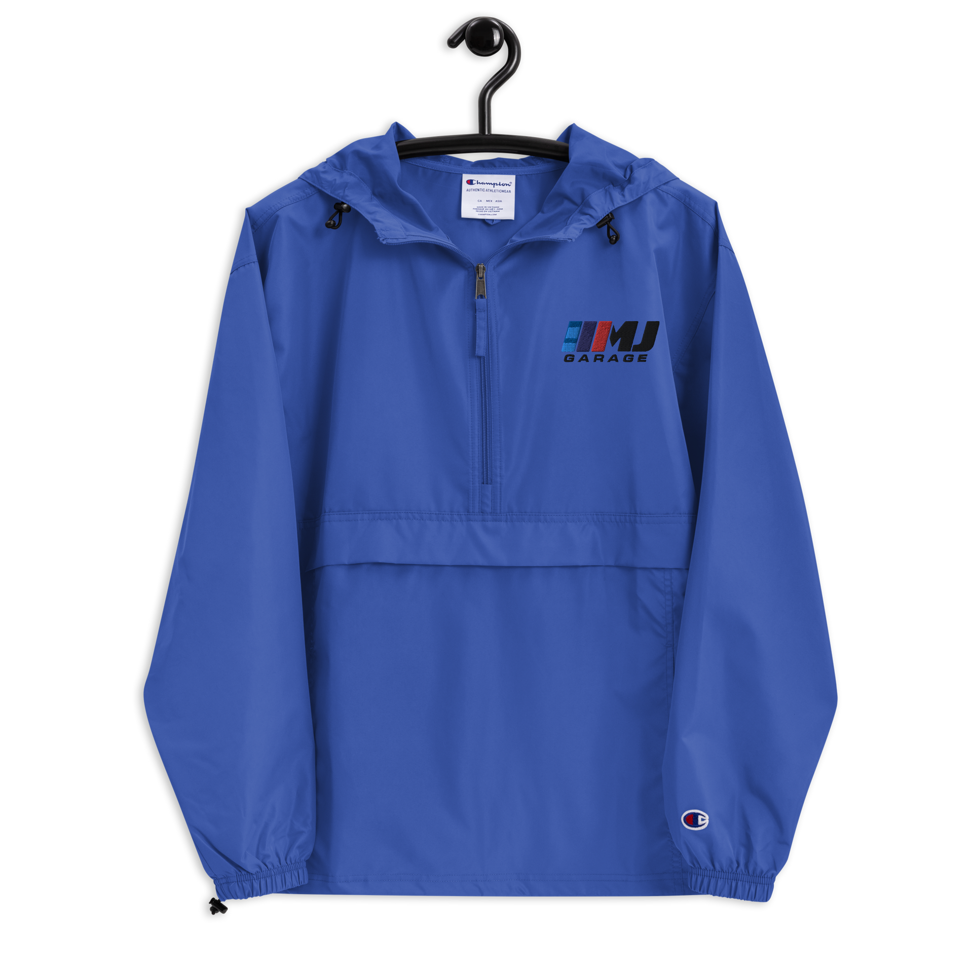 Embroidered Champion Packable Jacket – MJ Garage